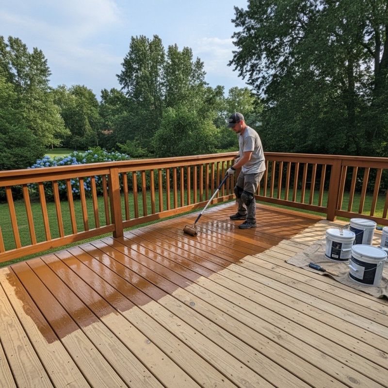 Wood Deck Staining Service